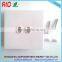 86mm Dual 2 Way 9.5mm female socket coaxial TV Solderless Wall Plate