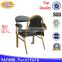 Hot sale high quality different colors factory metal muslim prayer chair in hotel chairs