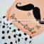 Korean Style 2016 Lovely Girl Clothing Sets 2PCS Cute Mustache Beard Carton shirt + Dot Shorts Hot Sale Summer Clothes