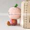 Wholesale Soft Keychain Manufctures in China/ Plush Fruit Keychain Pink Peach/ Soft Toy Mini Keychain Peach Doll