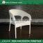 Rattan Armchair Stackable Chairs White