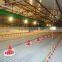 Automatic feeding system for broiler barn