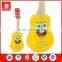 new products 2015 educational music toy yellow colour 6 string 3 years' old child play fuuny wooden musical instruments guitar