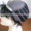 Wholesale stock virgin curly remy brazilian hair short lace full wigs