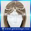 New style wholesale fashion jewelry pearl head chain bridal head chain H0036