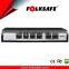 Folksafe IEEE 8.02.3af/at 48-56V 10/100M ethernet unmanaged 4+2 port PoE Switch for Hikvision IP camera to 250M when VLAN on