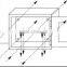 biometric fingerprint lock safe box with alarm system and have light inside