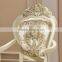 Restaurant Europe furniture white luxury dining chair with arm