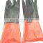 Rubber Glove Black and red color chemical resistant industrial latex rubber work gloves household gloves