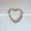 Custom 30mm nickle color metal heart shaped key ring for Promotional gifts