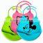Cute Design Waterproof Silicone Baby Bib