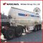 Tri-axle V shaped dry bulk cement powder deliver tank truck semi trailer