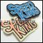 Letters Custom Designs Round 3D Embroidey Patches for Garment