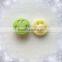 Fancy smiling face buttons resin button printing polyester resin button