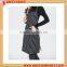 Fancy promotional kitchen apron with black and white stripes