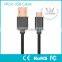 Reversible USB 2.0 A Male to Micro USB Male Cable Braided with Premium Aluminum Connector