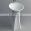 CK3001 Modern bathroom Solid Surface Engineered Solid Stone floor standing wash basin