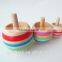 2015 Hot Sale Set Of Three Scopperil In Different Size Wooden Pet Top