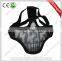 airsoft mask wire mesh skull mask with double strap