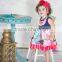 EO friendly baby girls ruffle tutu dress kids cotton solid color clothes