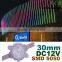 DC12V 0.75W 30MM IC Model XH6897 Programmable 3SMD 5050 LED Pixel Light