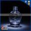 Rectangular clear Nail Polish glass Bottle with black lid