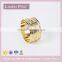 Plain Simple Round Gold Brass Tone Metal Napkin Rings Quality Choice