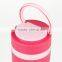 300ml glass leak proof water bottle with silicone