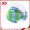 2015 New design cute fish toy water bag, plush colorful fish toy hot water bag