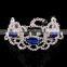 2015 Fashion alloy chain bangle with crystal/custom resin bracelets