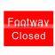 Reflective adhesive Turn left traffic sign