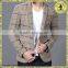 100% Woolen Plaid Tailored Office Suit Men Guangzhou