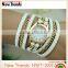 2015 fashion new design multilayer leather bracelet watch