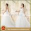 VIL-02 Sheer Sweetheart Lace Appliques Off the Shoulder Tiered Ruffles Ball Gown Wedding Dresses