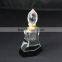 black crystal glass perfume bottle for decoration