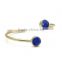 lapis Lazuli Gemstone Bracelete Vermiel Gold