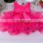 Kids frock bow tie tutu sleeveless mini sundress softtextile baby 1 year old party