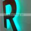 Outdoor custom back led illuminated stainless steel sign letters