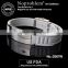 Noproblem germanium tourmaline power silicone FDA approved energy magnetic silver bracelet