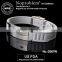 Noproblem germanium tourmaline power silicone FDA approved energy magnetic silver bracelet