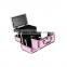 Wholesale Multilayer Drawers High Capacity Aluminium Cosmetic Display Case With Mirror