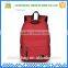 Most popular fashion red color casual polyester elegant women travel backpack