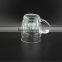300ml Size Transparent Creative Gift Glassware Customized Pineapple Glass Cup With Handle