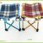 Plaid cheap outdoor folding stool/Aluminum Tube Compact fishing stool