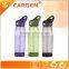 Promotion flip straw plastic drinking water bottles