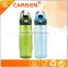 Easy drinking 600ml sport water bottle with straw