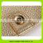16907 China suppliers golden colour handmade leather wallet