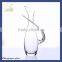 Hand made new design lead free crystal whiskey glass wine decanter with hand