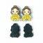 plastic shoe decoration shoelace charms / princess shaped shoe jibbtz for girls