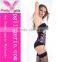 Manufacturers skeleton pattern Latex Waist Cincher corset